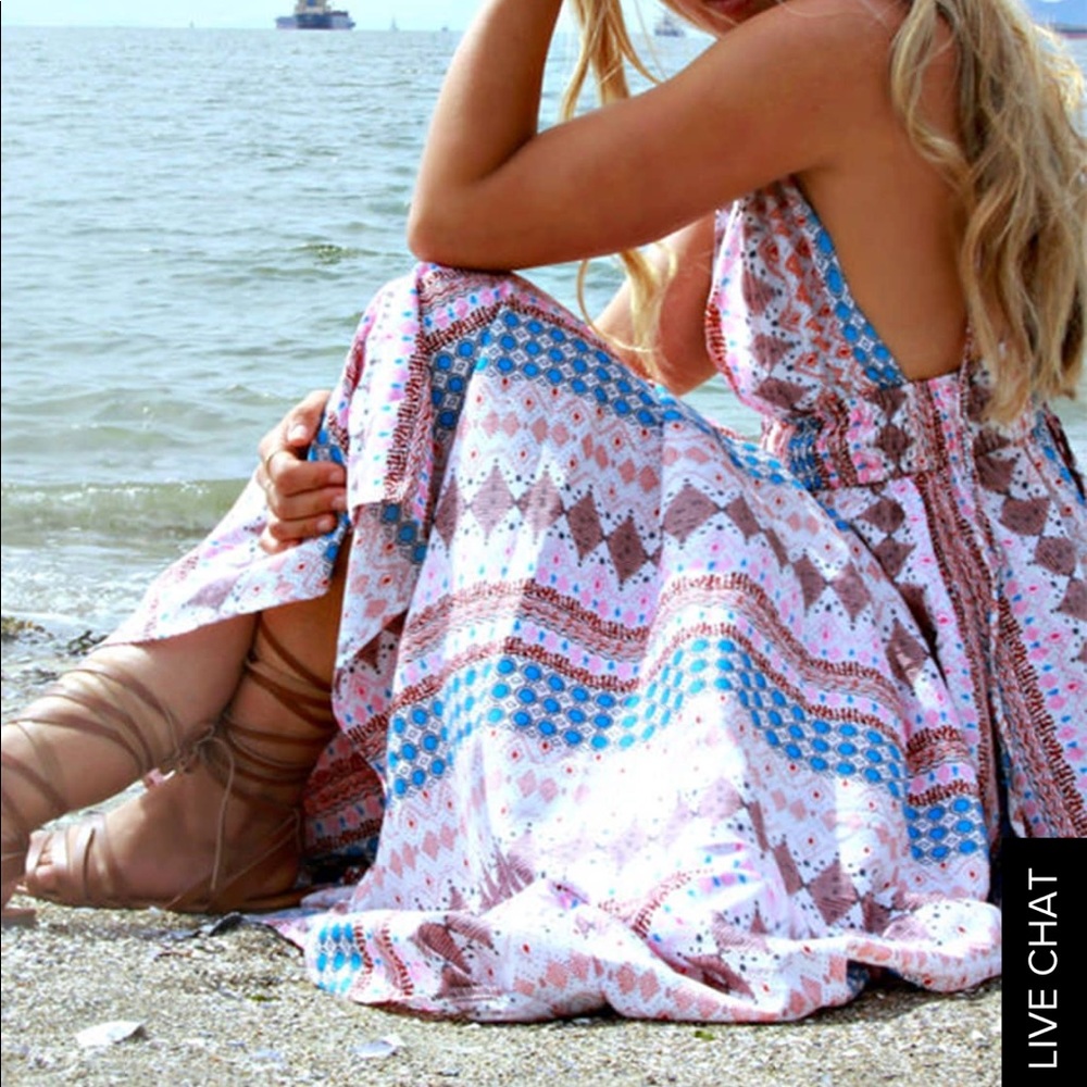 Multi color maxi dress